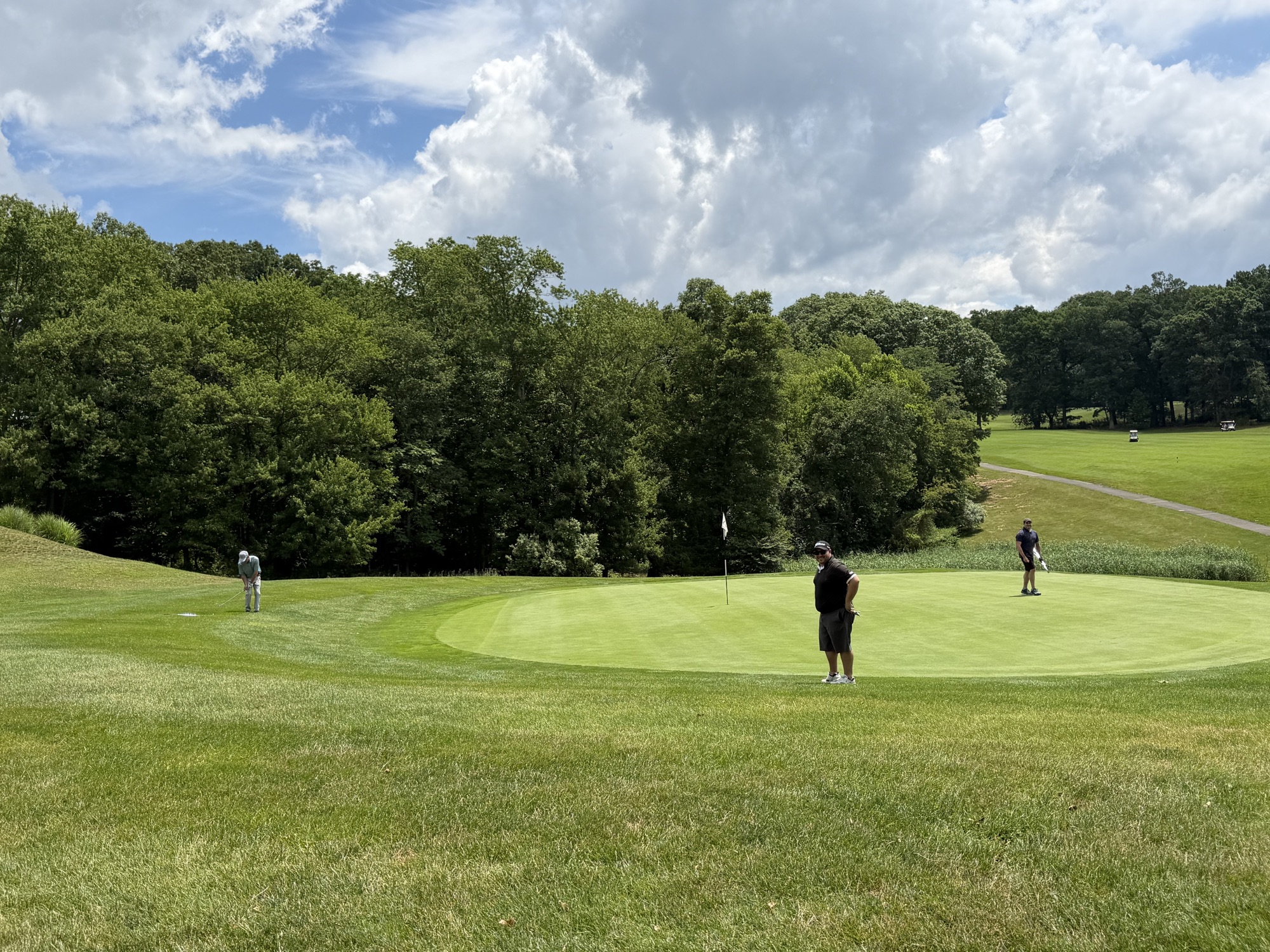 Players reading a green at Beaver Brook